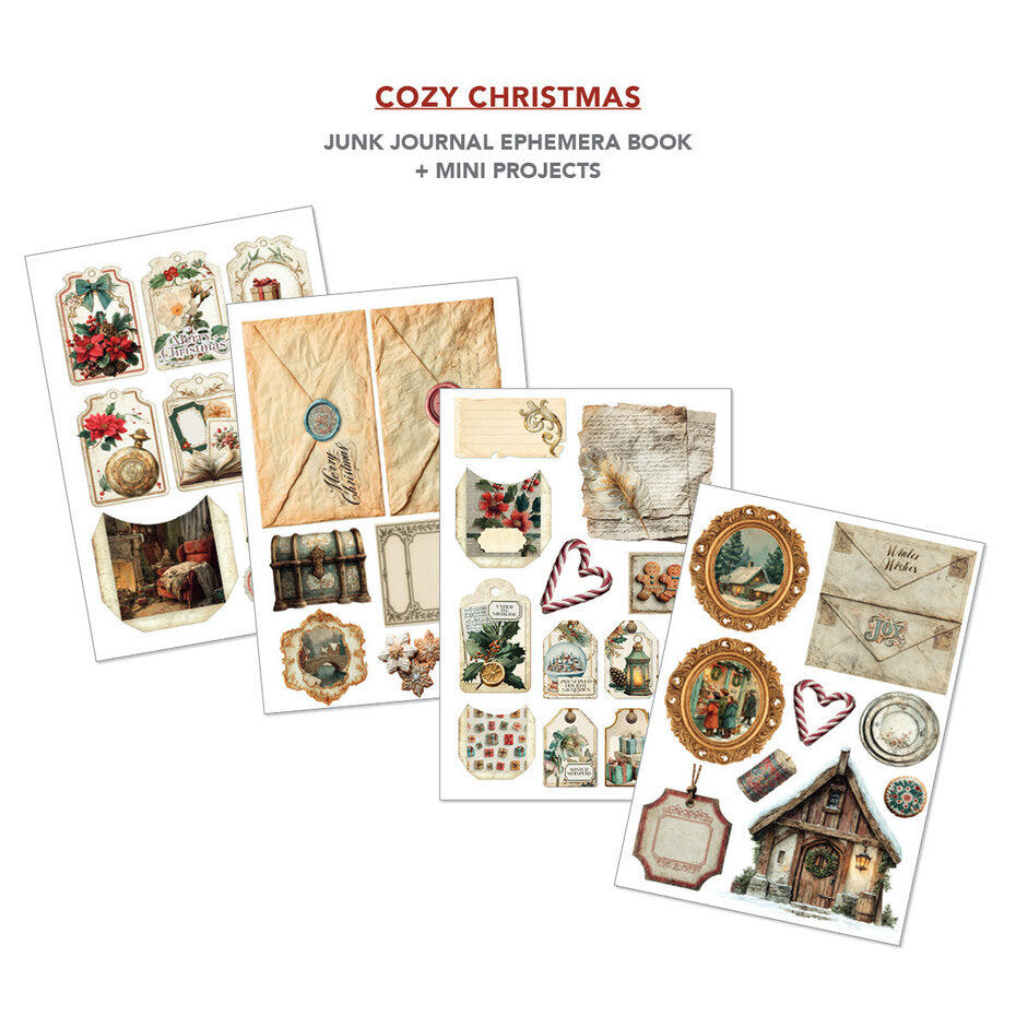 Ciao Bella Cozy Christmas A4 Junk Journal Ephemera Book (32pcs) - CBB031