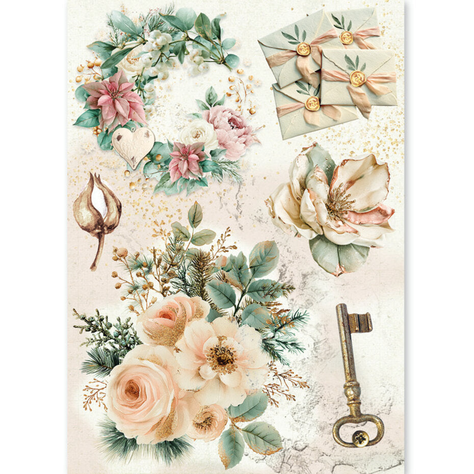 Ciao Bella Golden Winter A5 Rice Paper Mixed (8pcs) - CBRS051