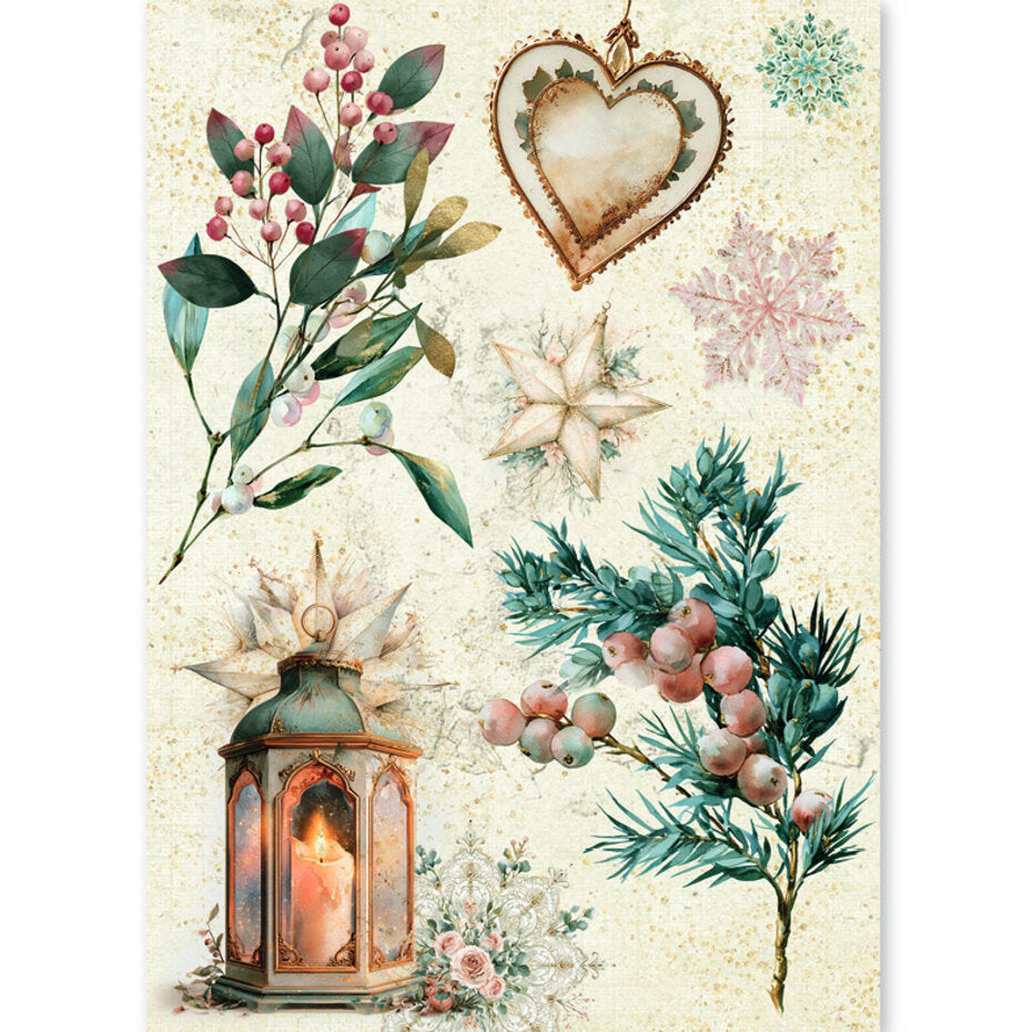 Ciao Bella Golden Winter A5 Rice Paper Mixed (8pcs) - CBRS051