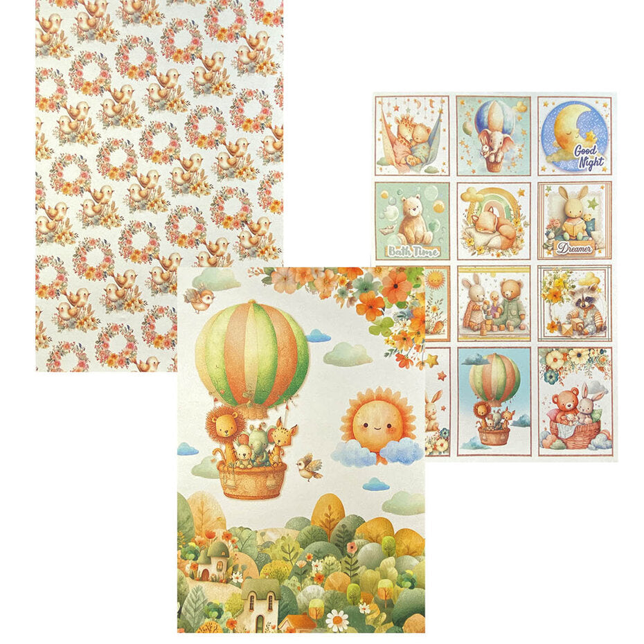 Ciao Bella Lunibloom A4 Deluxe Paper Pearl & Vellum Dual Pack Mixed (6pcs) (CBX006)