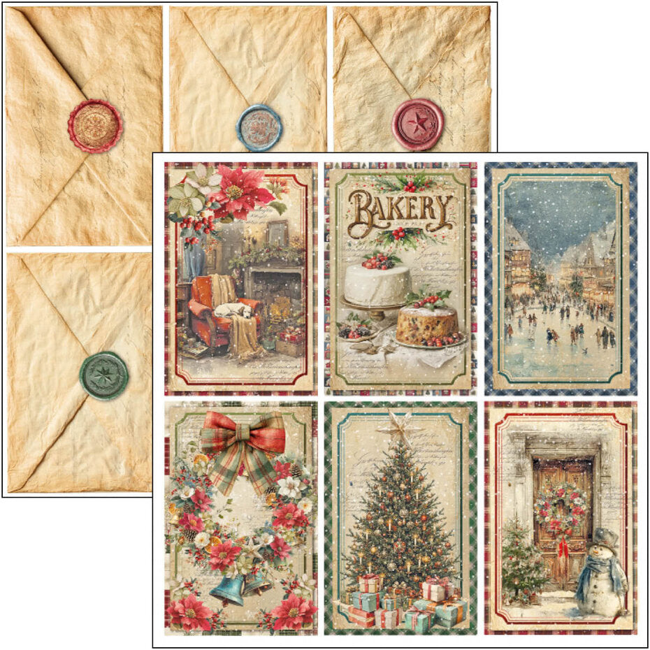 Ciao Bella Merry & Bright 12x12 Inch Paper Pad (12pcs) - CBPM098