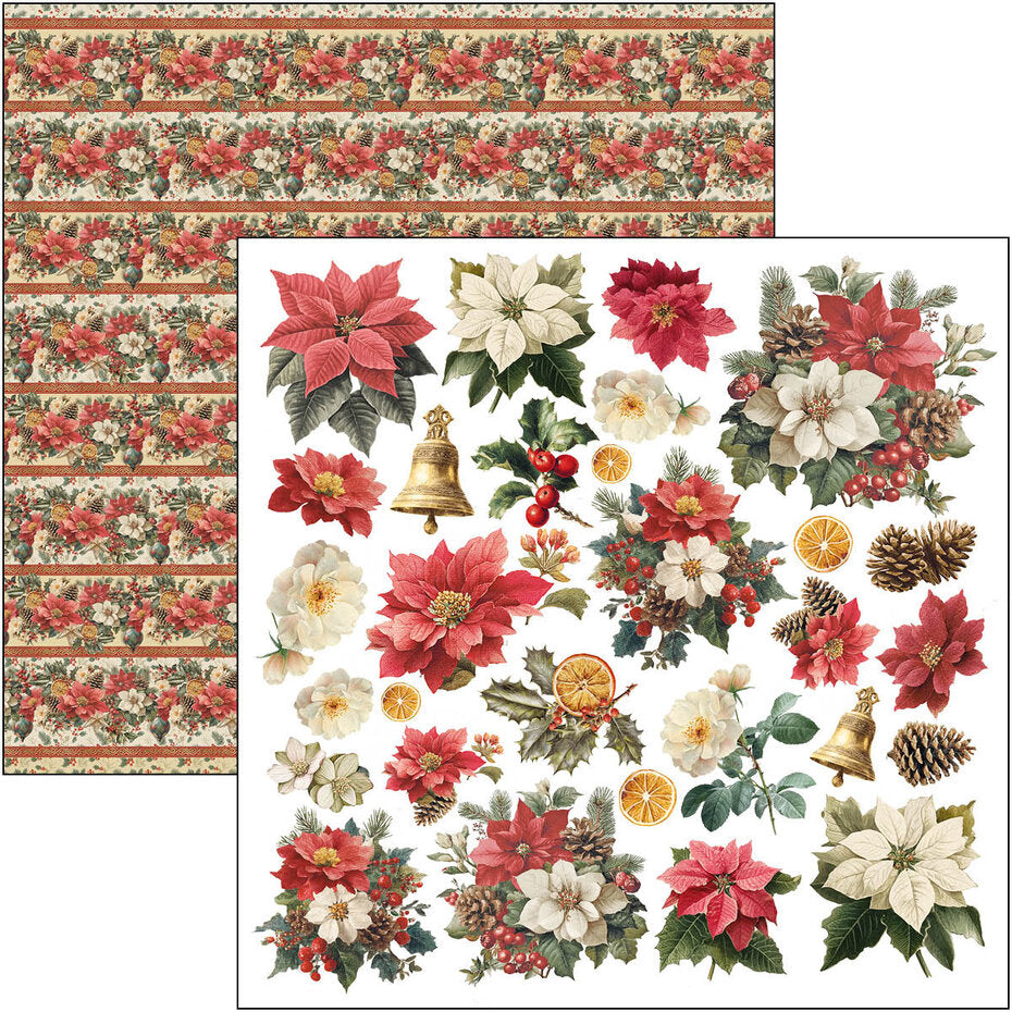 Ciao Bella Merry & Bright 12x12 Inch Patterns Pad (8pcs) - CBT098