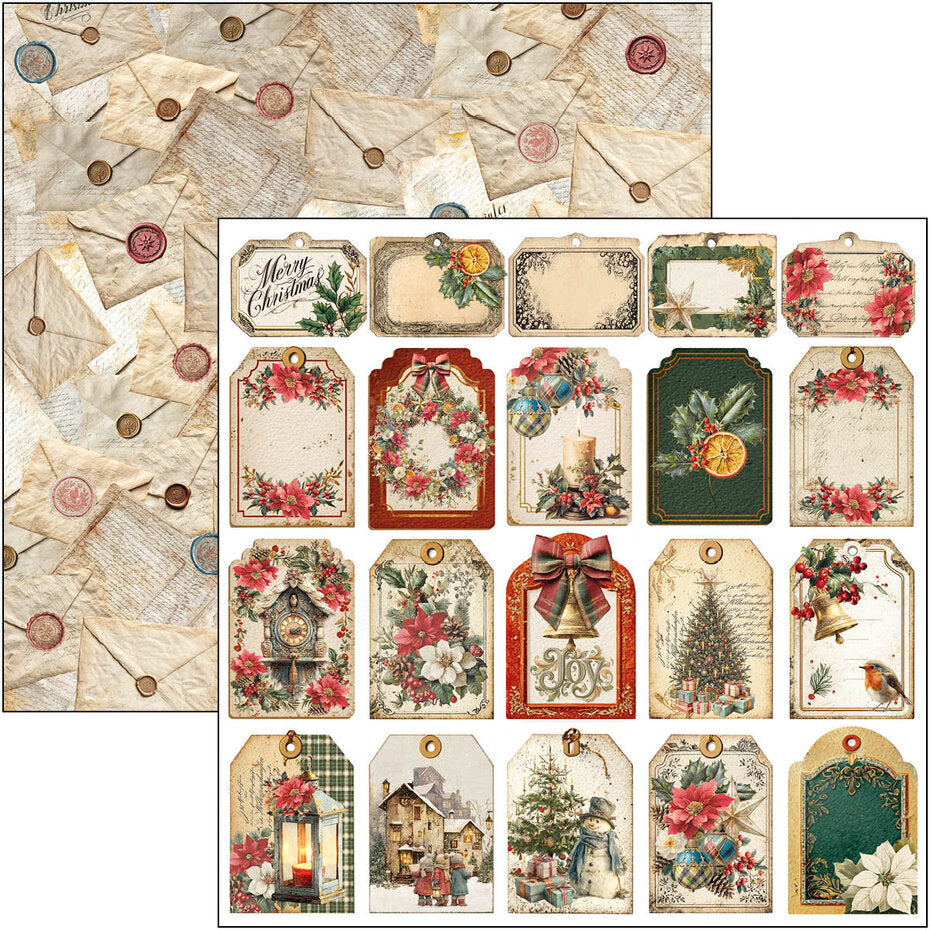 Ciao Bella Merry & Bright 12x12 Inch Patterns Pad (8pcs) - CBT098