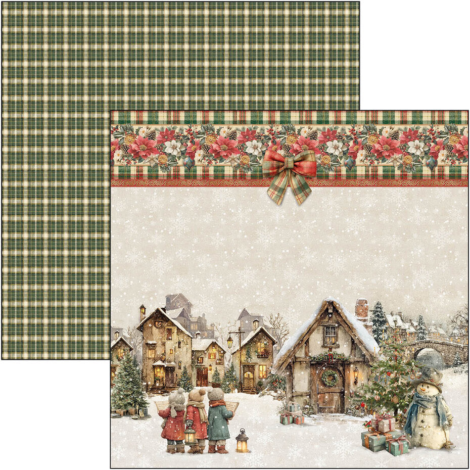 Ciao Bella Merry & Bright 12x12 Inch Patterns Pad (8pcs) - CBT098