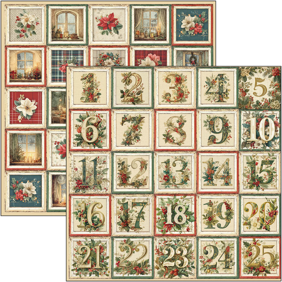 Ciao Bella Merry & Bright 12x12 Inch Patterns Pad (8pcs) - CBT098