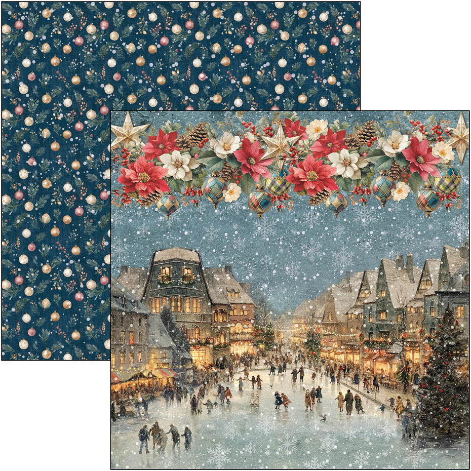 Ciao Bella Merry & Bright 8x8 Inch Paper Pad (12pcs) - CBH098