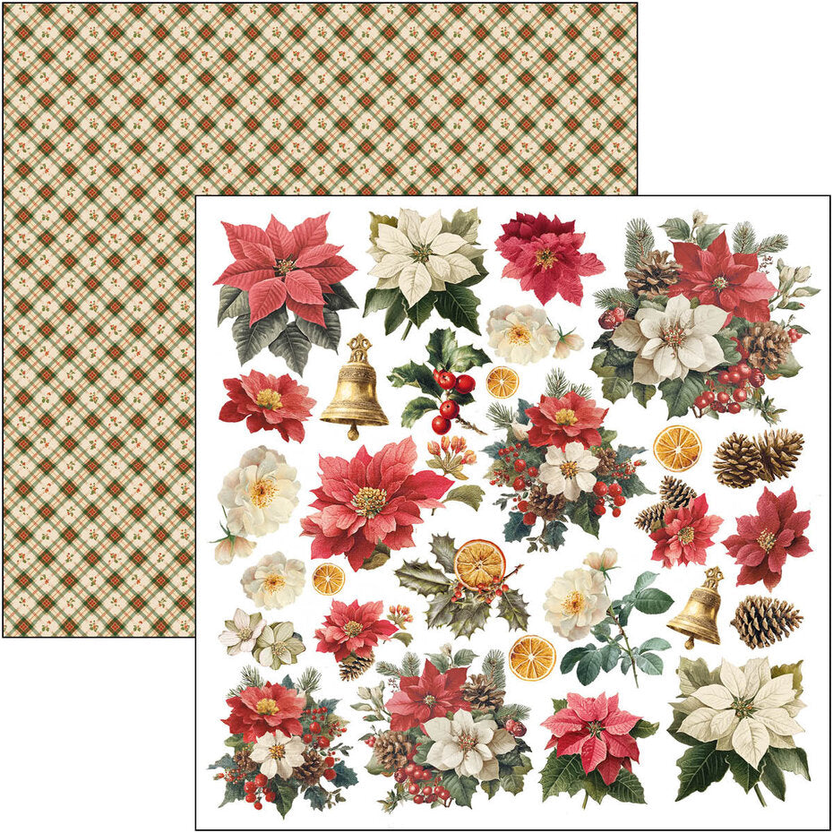Ciao Bella Merry & Bright 8x8 Inch Paper Pad (12pcs) - CBH098