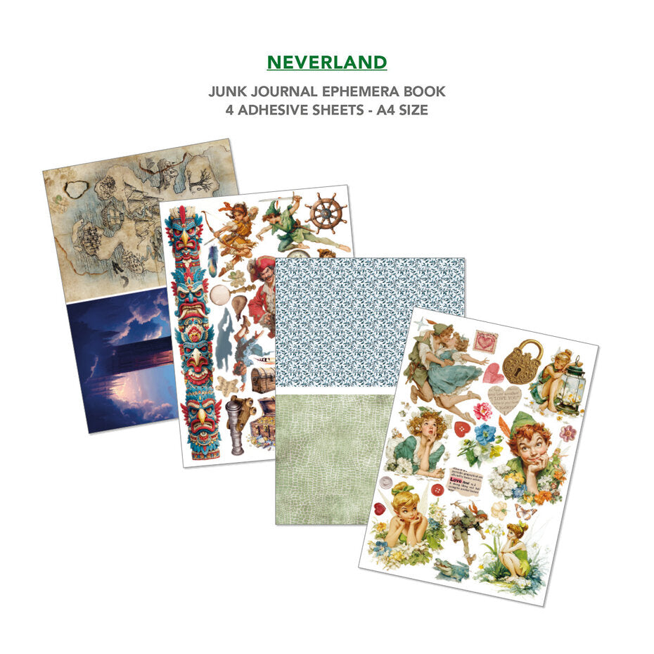 Ciao Bella Neverland A4 Junk Journal Ephemera Book (32pcs) (CBB021)