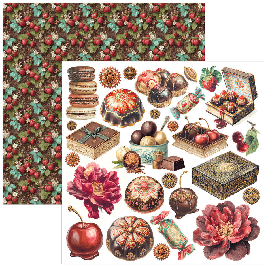 Ciao Bella The Chocolate Factory 6x6 Inch Fussy Cut Pad (24pcs) - CBQE100