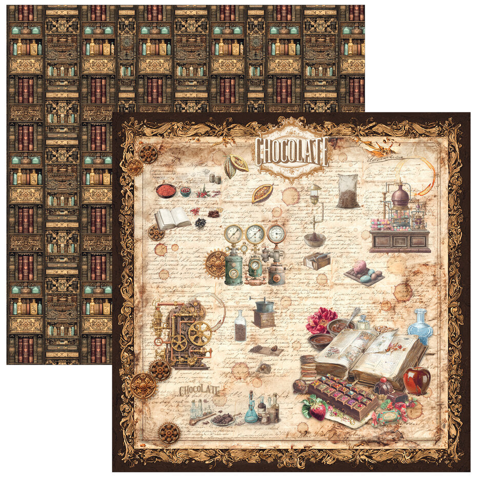 Ciao Bella The Chocolate Factory 12x12 Inch Patterns Pad (8pcs) - CBT100