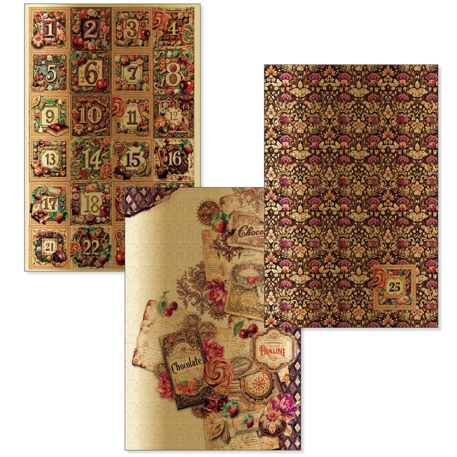 Ciao Bella The Chocolate Factory A4 Deluxe Paper Silver & Vellum Dual Pack Mixed (6pcs) - CBX013