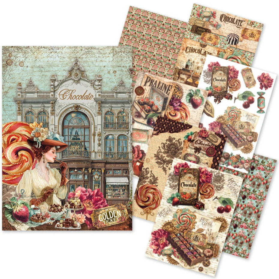 Ciao Bella The Chocolate Factory A5 Rice Paper Mixed (8pcs) - CBRS047