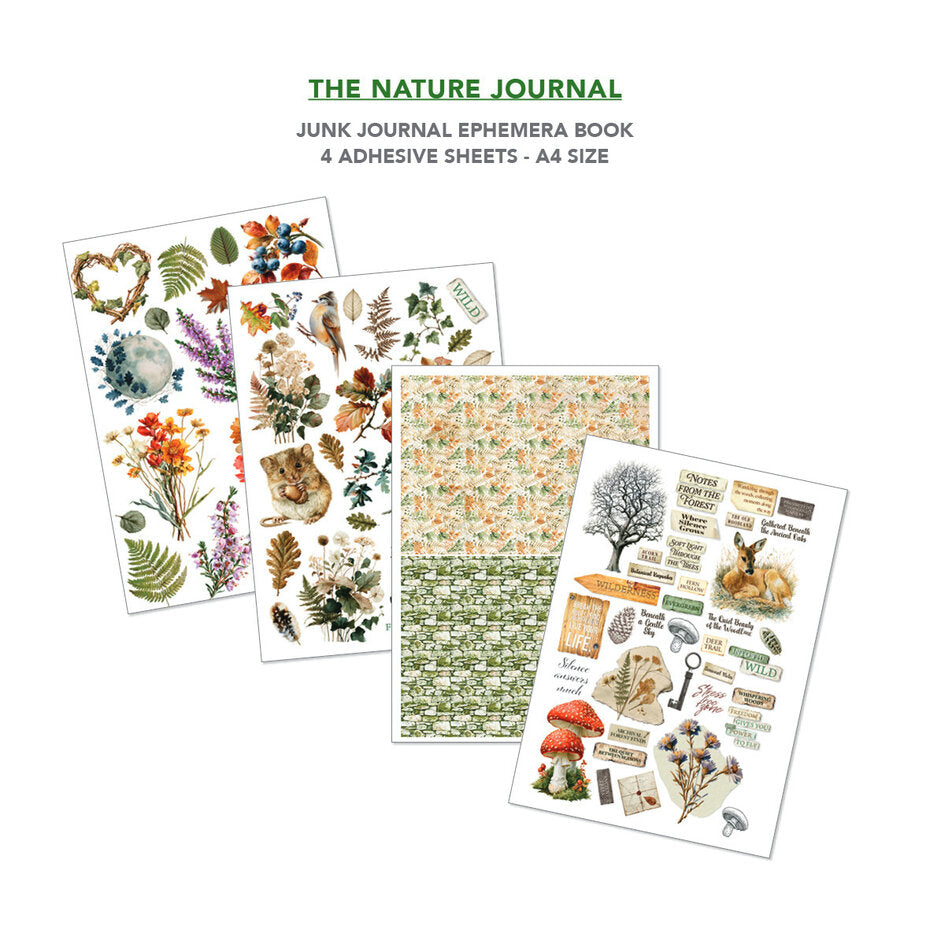 Ciao Bella The Nature Journal A4 Junk Journal Ephemera Book (32pcs) - CBB030