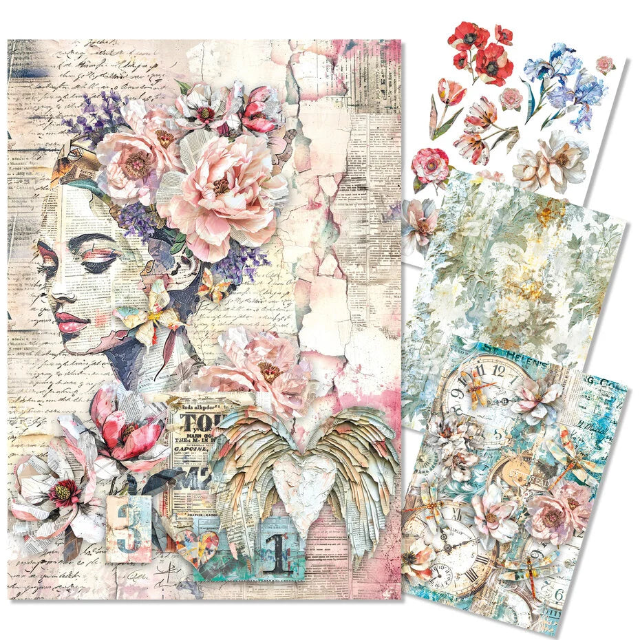 Ciao Bella The Sound of Spring A4 Mixed Media Rice Paper (4pcs) MF009