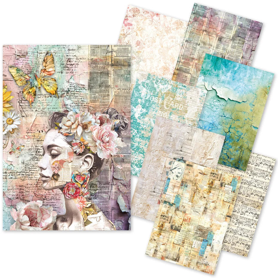 Ciao Bella The Sound of Spring Craftmix Mixed A5 Paper Pack (8pcs) MC009