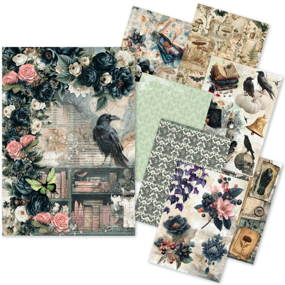 Ciao Bella The Witch's Grimoire A5 Rice Paper Mixed (8pcs) - CBRS048