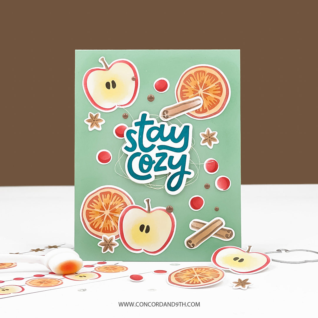 Concord & 9th Citrus & Spice Stamp Set (6 x 6) & Die Bundle