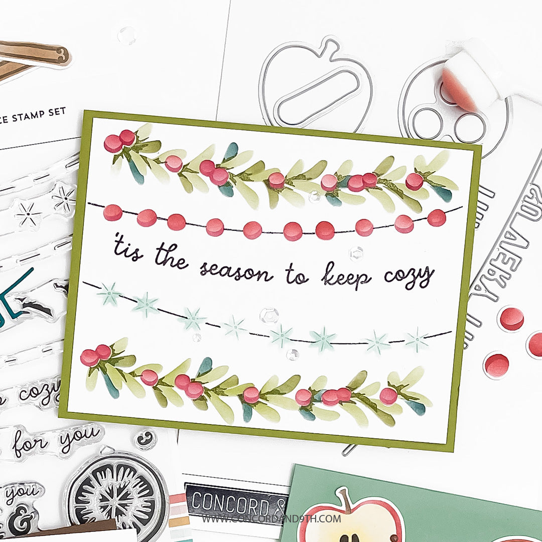 Concord & 9th Citrus & Spice Stamp Set (6 x 6) & Die Bundle