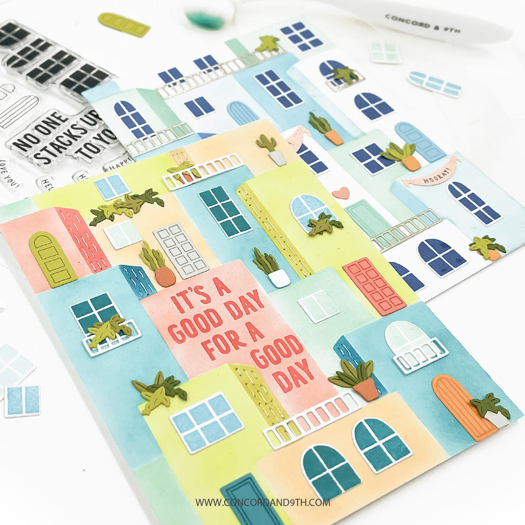 Concord & 9th City Block Stamp Set/ Die Bundle