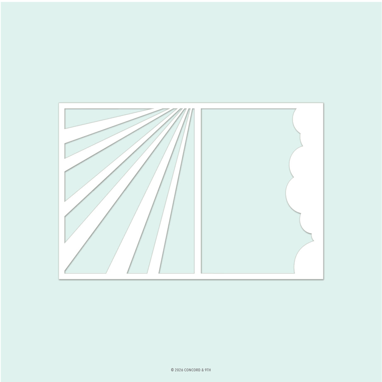 Concord & 9th Clear Skies Stencil (1 qty; 6 x 9)