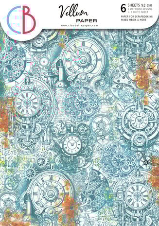 Ciao Bella Coral Reef A4 Vellum Paper Patterns (6pcs) (CBV017)