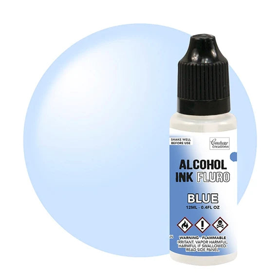 Couture Creations Alcohol Ink A Ink Fluro - Blue - 12mL