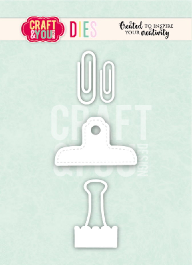Craft & You Design Clip Set 2 Dies (CW387)