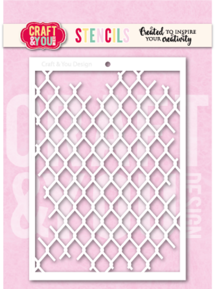 Craft & You Design Mesh A6 Stencil (SC014)