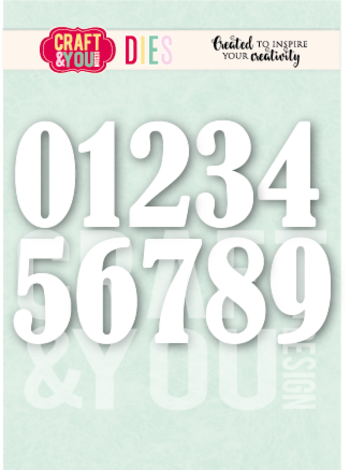 Craft & You Design Numbers Dies (CW392)