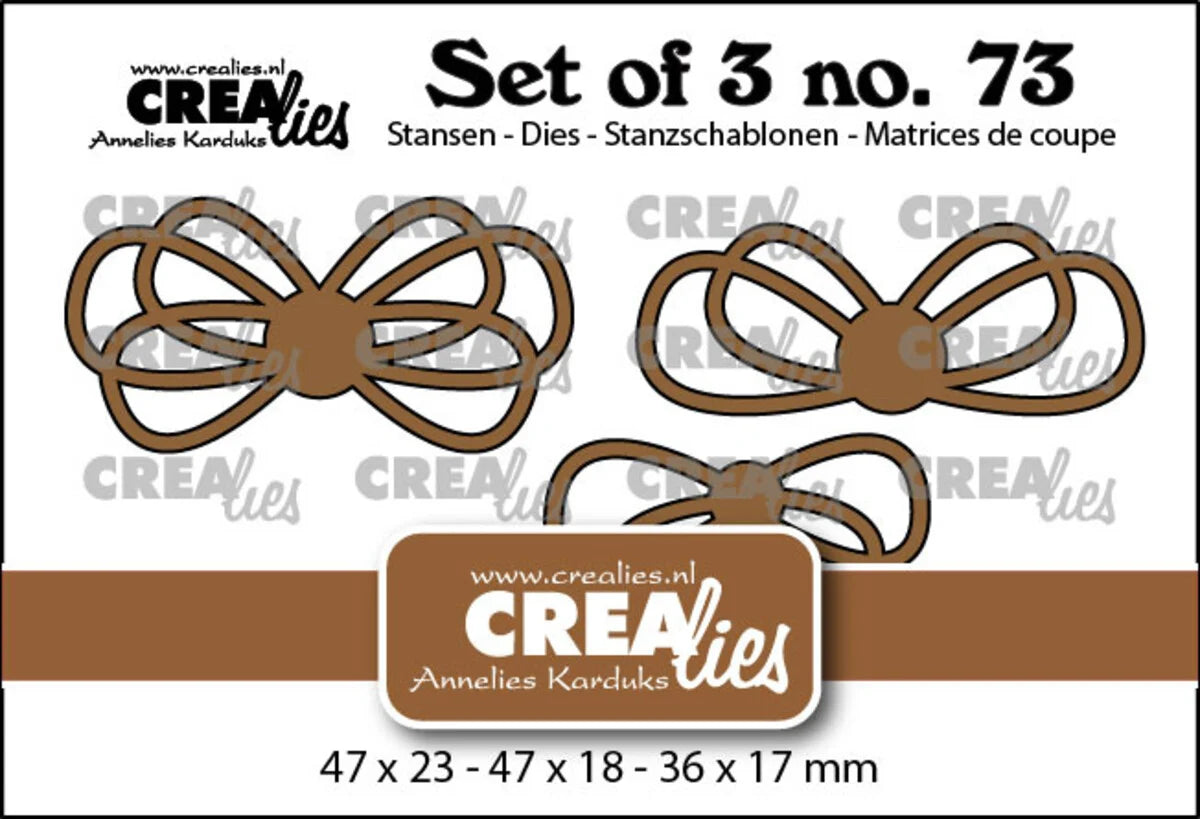 Crealies Set of 3 Dies No. 73 Susan's Twine (CLSet73)