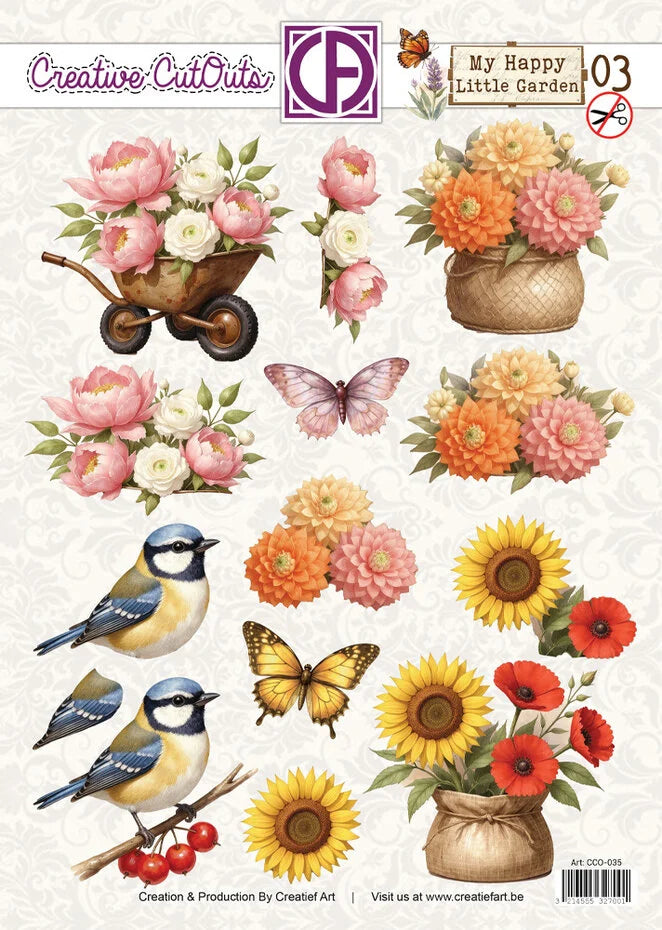 Creatief Art My Happy Little Garden 03 Creative CutOuts (CCO-035)