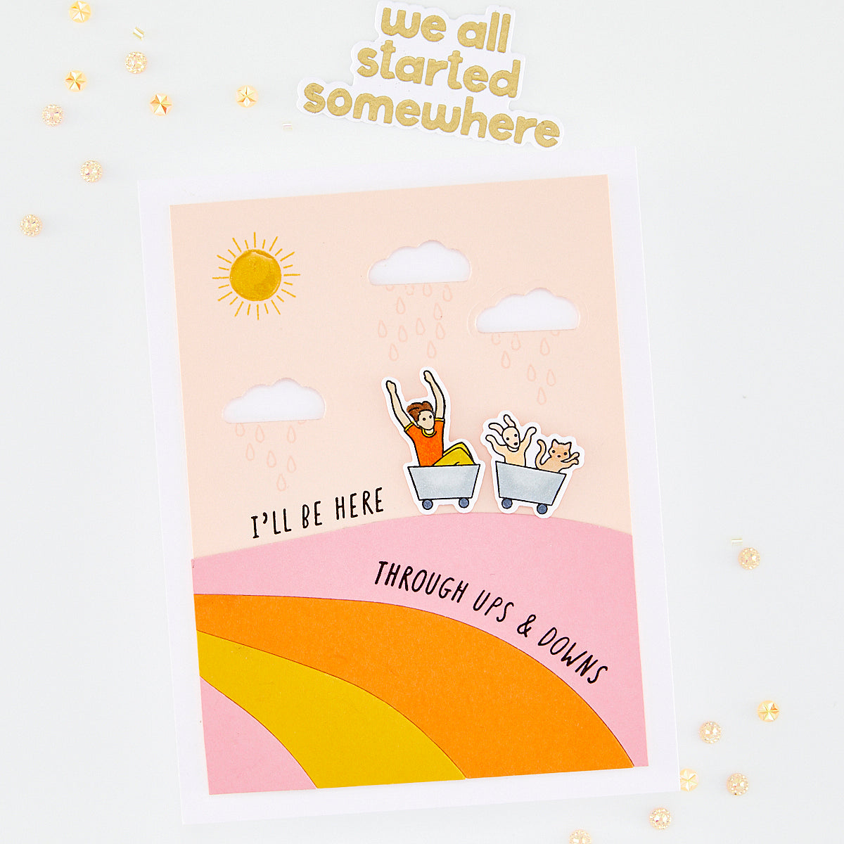 Hero Arts We All Started Somewhere Stamp & Cut Set