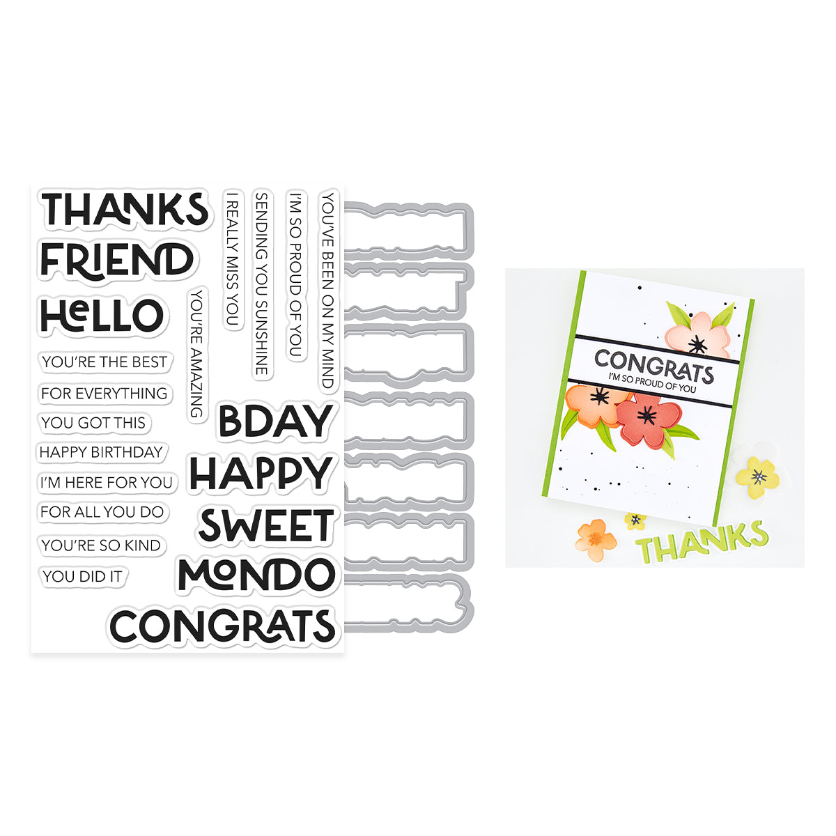 Hero Arts Perfect Pairs Stamp & Cut