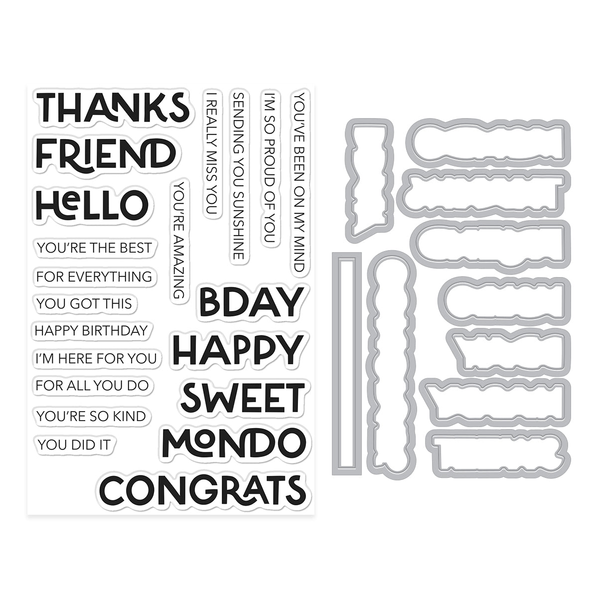 Hero Arts Perfect Pairs Stamp & Cut