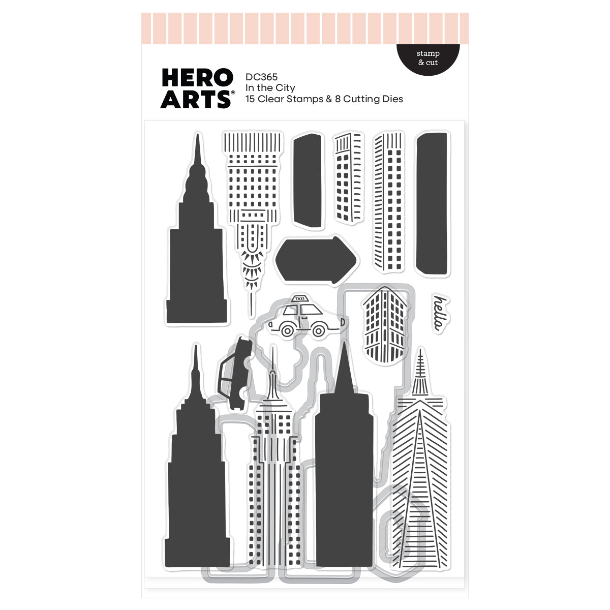 Hero Arts In the City Stamp & Cut Set DC365