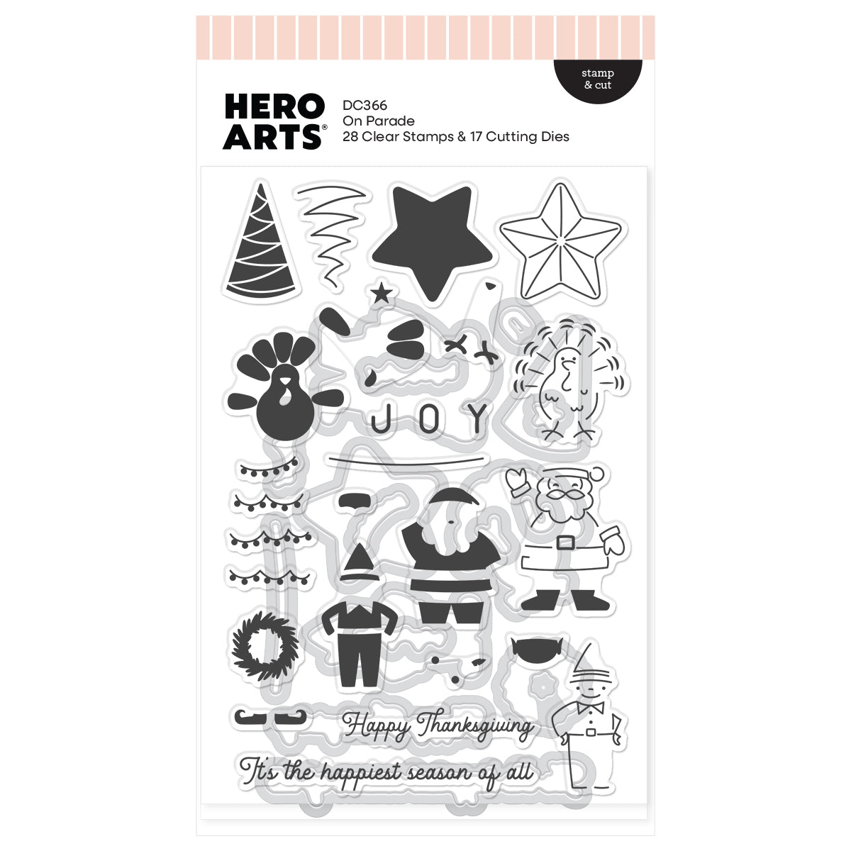 Hero Arts On Parade Stamp & Cut Set DC366