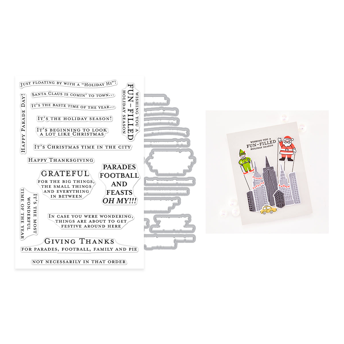 Hero Arts The Holiday Season Stamp & Cut Set DC371