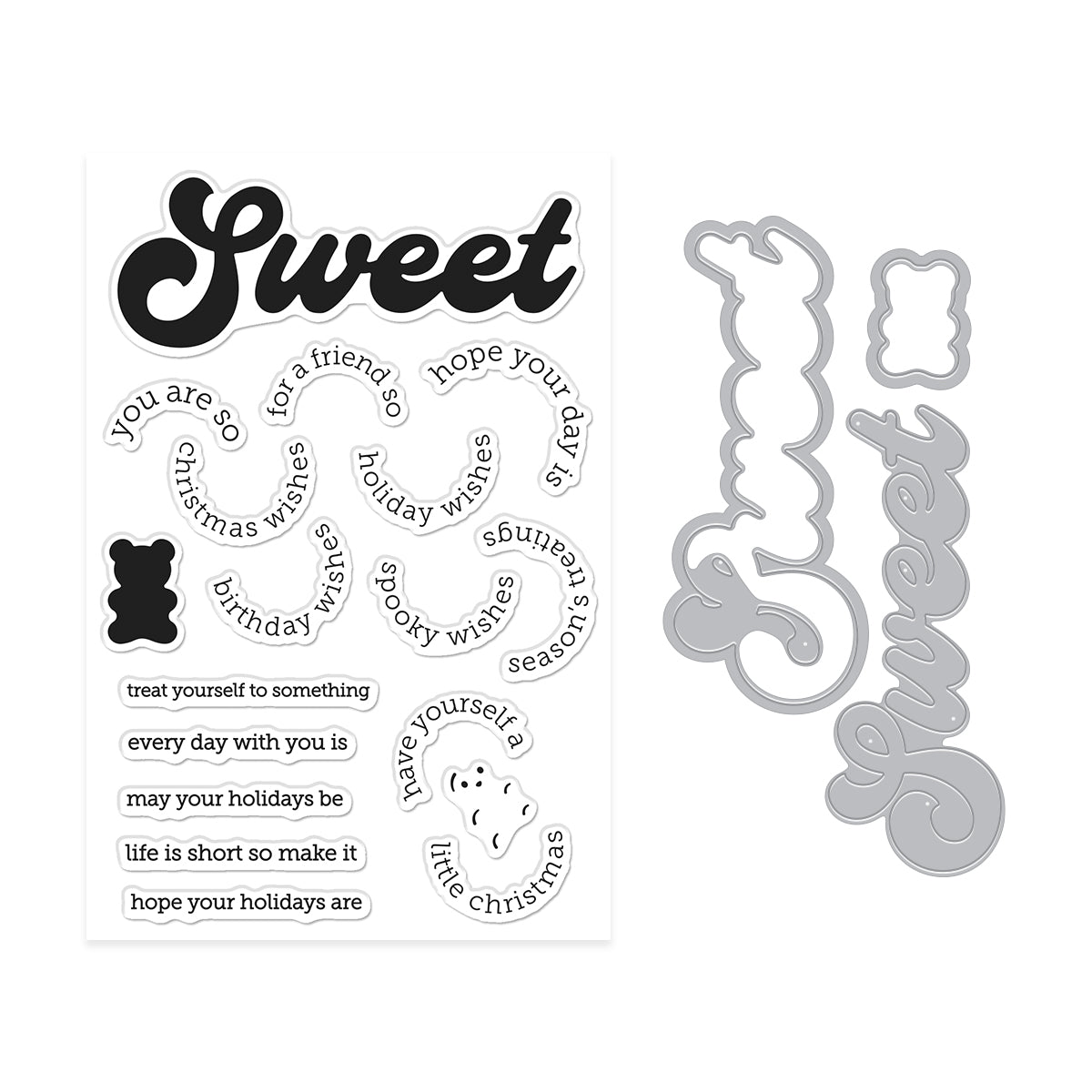 Hero Arts Sweet Wishes Stamp & Cut by Carly Tee