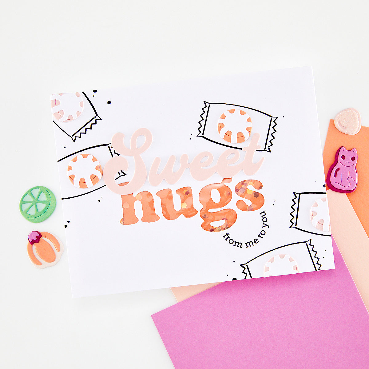 Hero Arts Candy Wrappers Stamp & Cut by Carly Tee