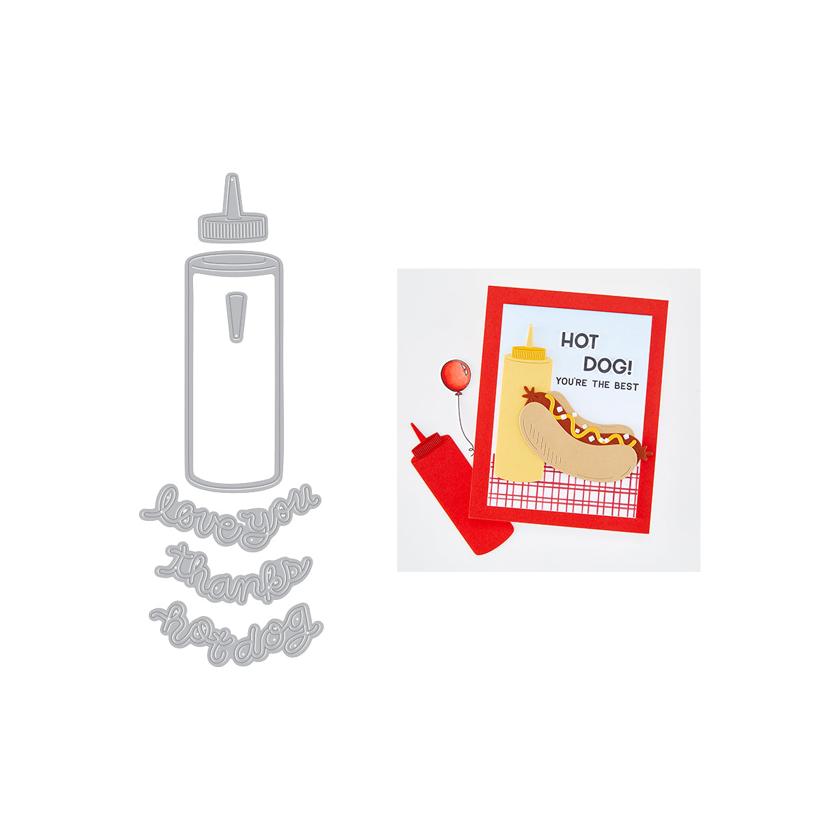 Hero Arts Squeeze Bottle Die Set