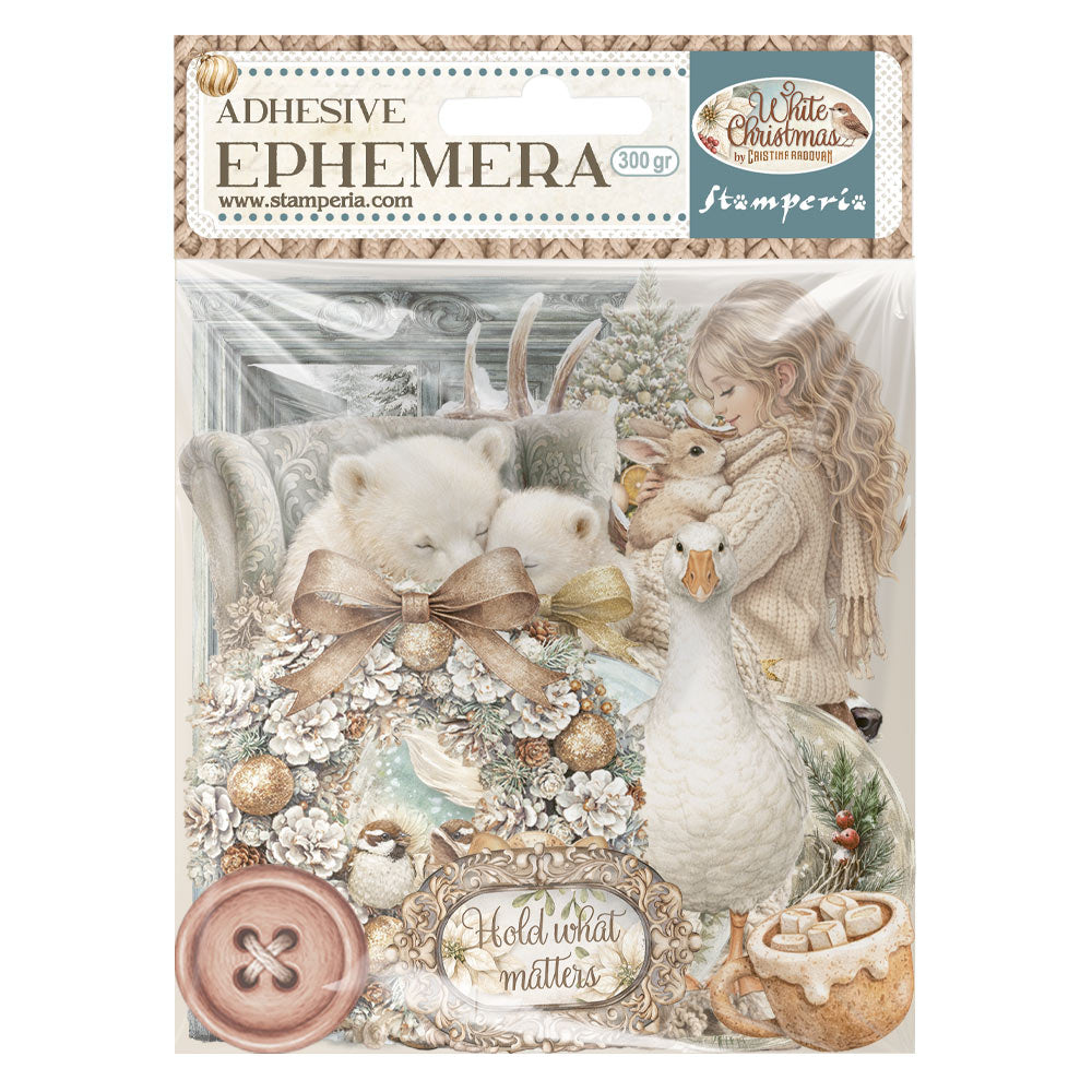 Stamperia White Christmas Ephemera by Cristina Radovan - DFLCT89