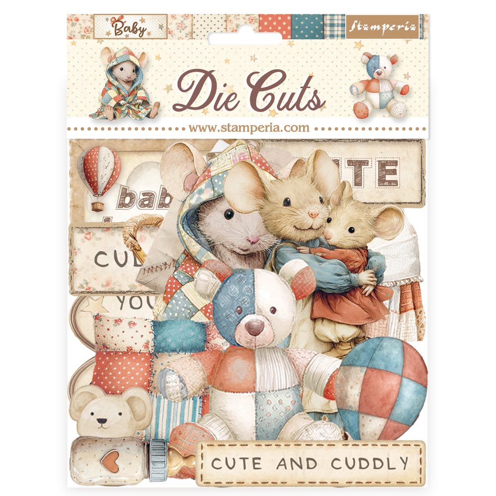 Stamperia Baby Die Cuts Assorted (47pcs) (DFLDC125)
