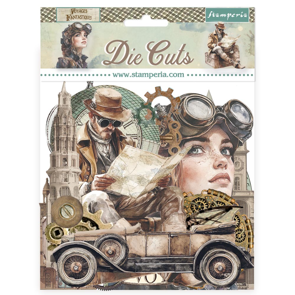 Stamperia Voyages Fantastiques Die Cuts Assorted (37pcs) (DFLDC127)