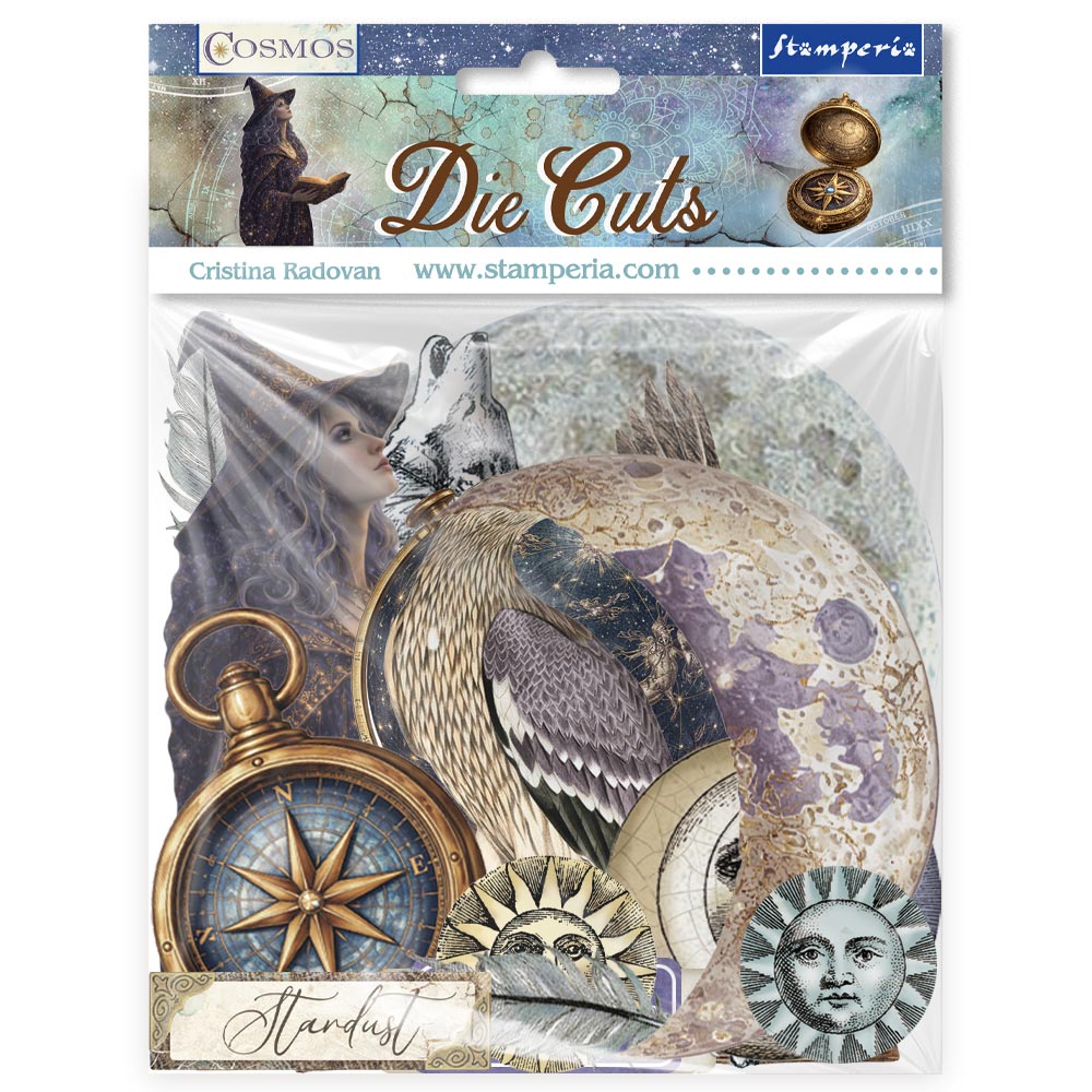 Stamperia Cosmos Die Cuts Assorted by Cristina Radovan - DFLDC142