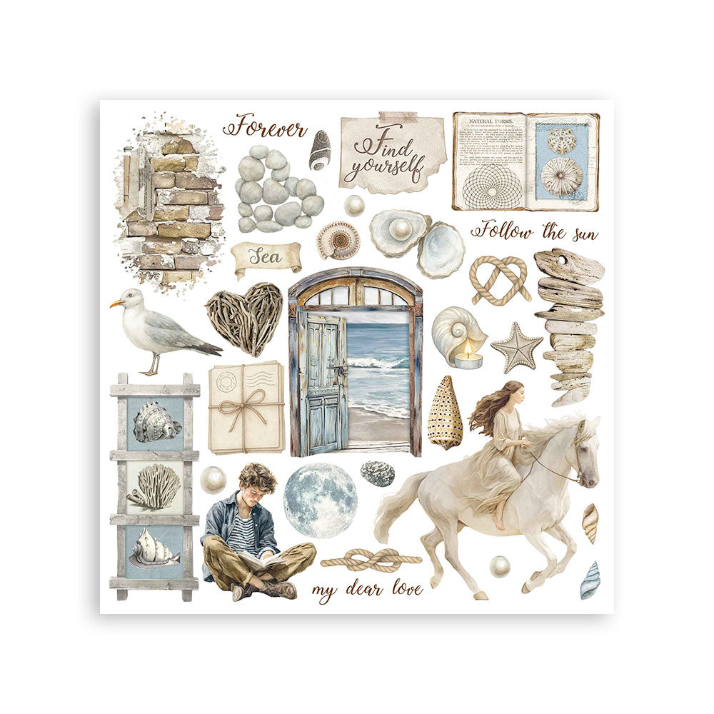 Stamperia Silent Sea Rub-On Assortment (DFLRBX06)