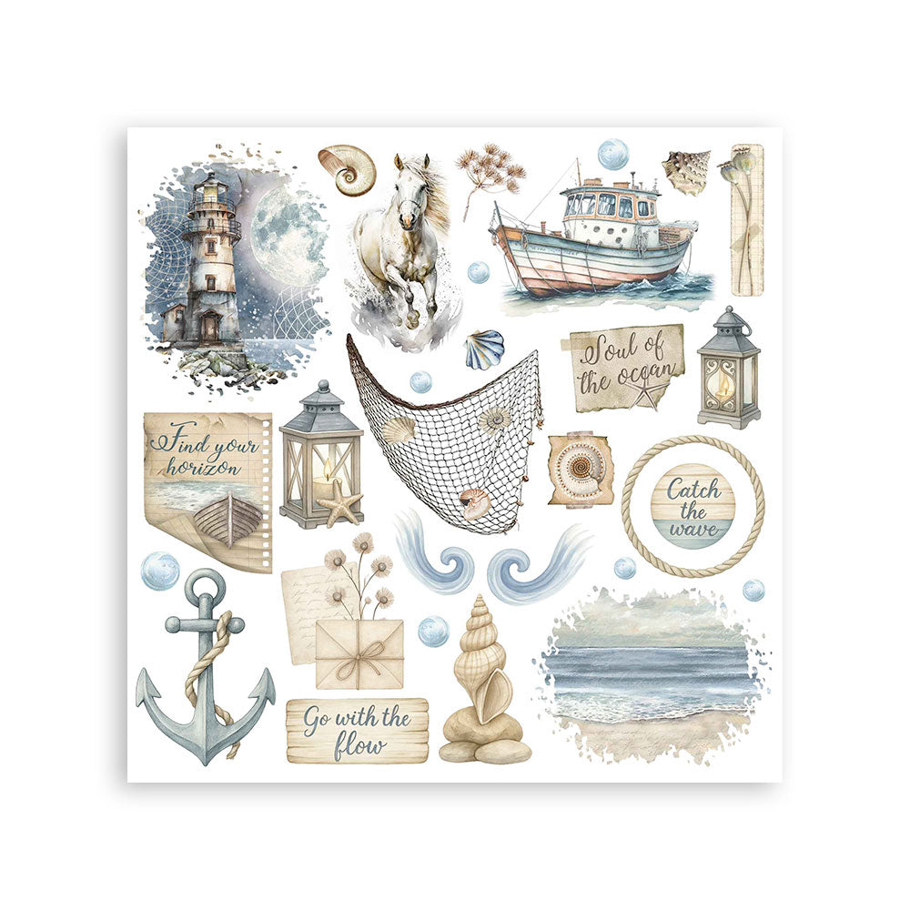 Stamperia Silent Sea Rub-On Assortment (DFLRBX06)