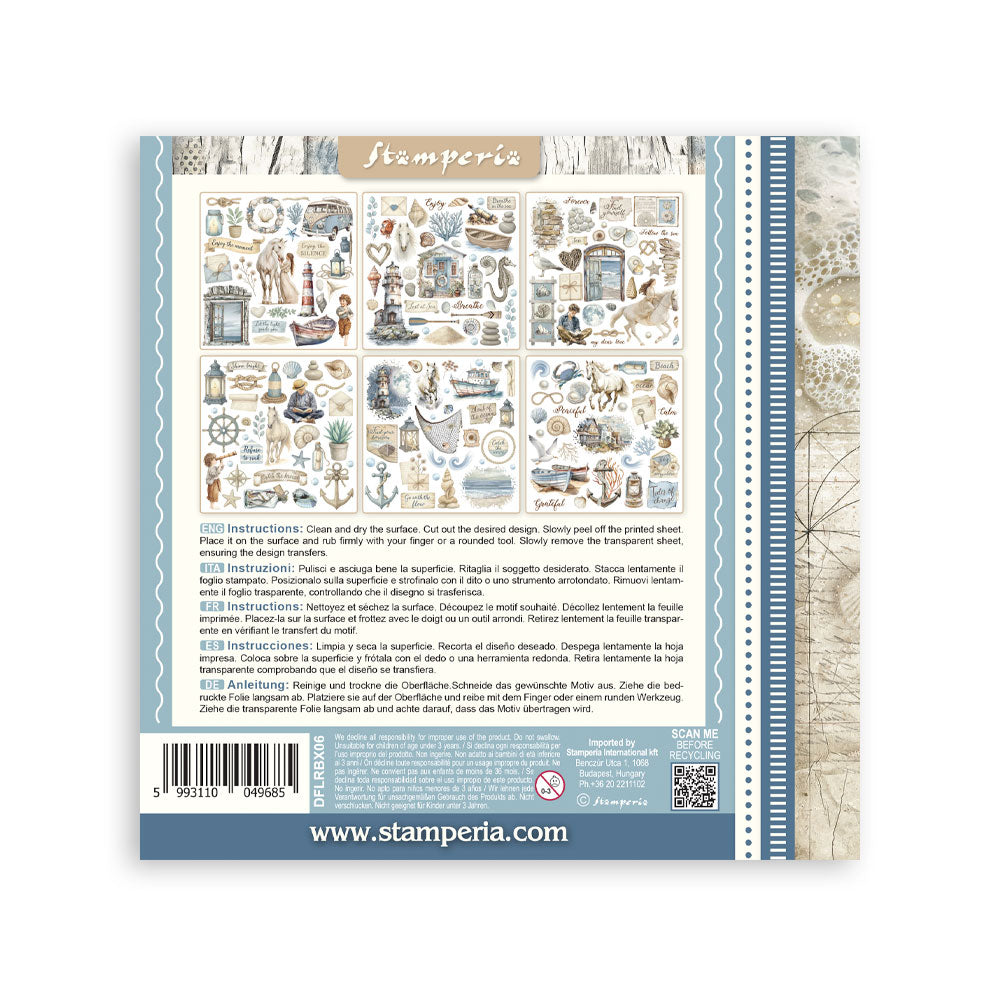 Stamperia Silent Sea Rub-On Assortment (DFLRBX06)