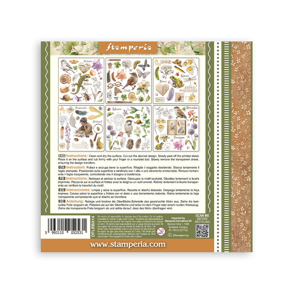 Stamperia All Around Rub-On 15,5x15,5cm Assortment (6pcs) (DFLRBX14)