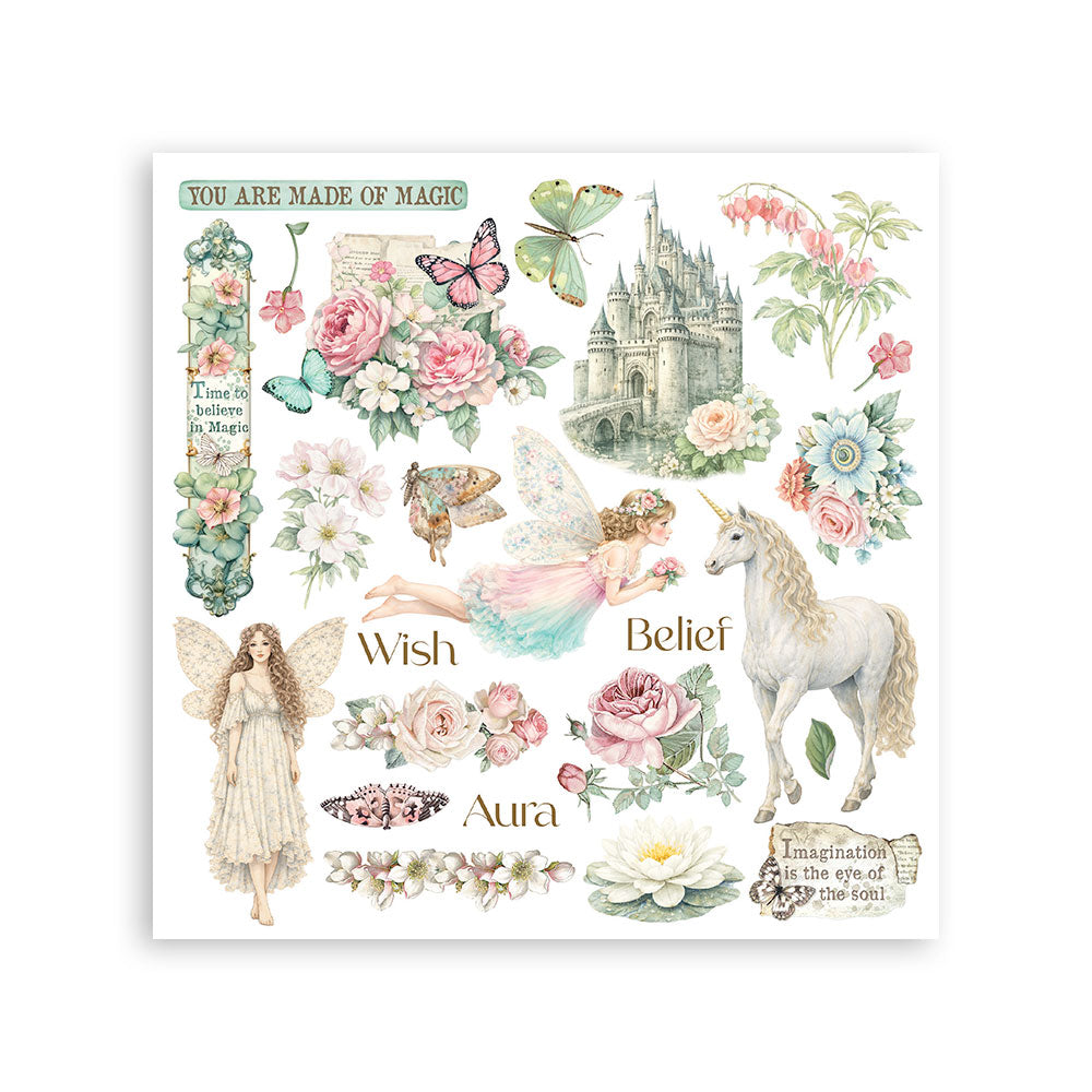 Stamperia Wonderland Rub-On 15,5x15,5cm Assortment (6pcs) (DFLRBX15)