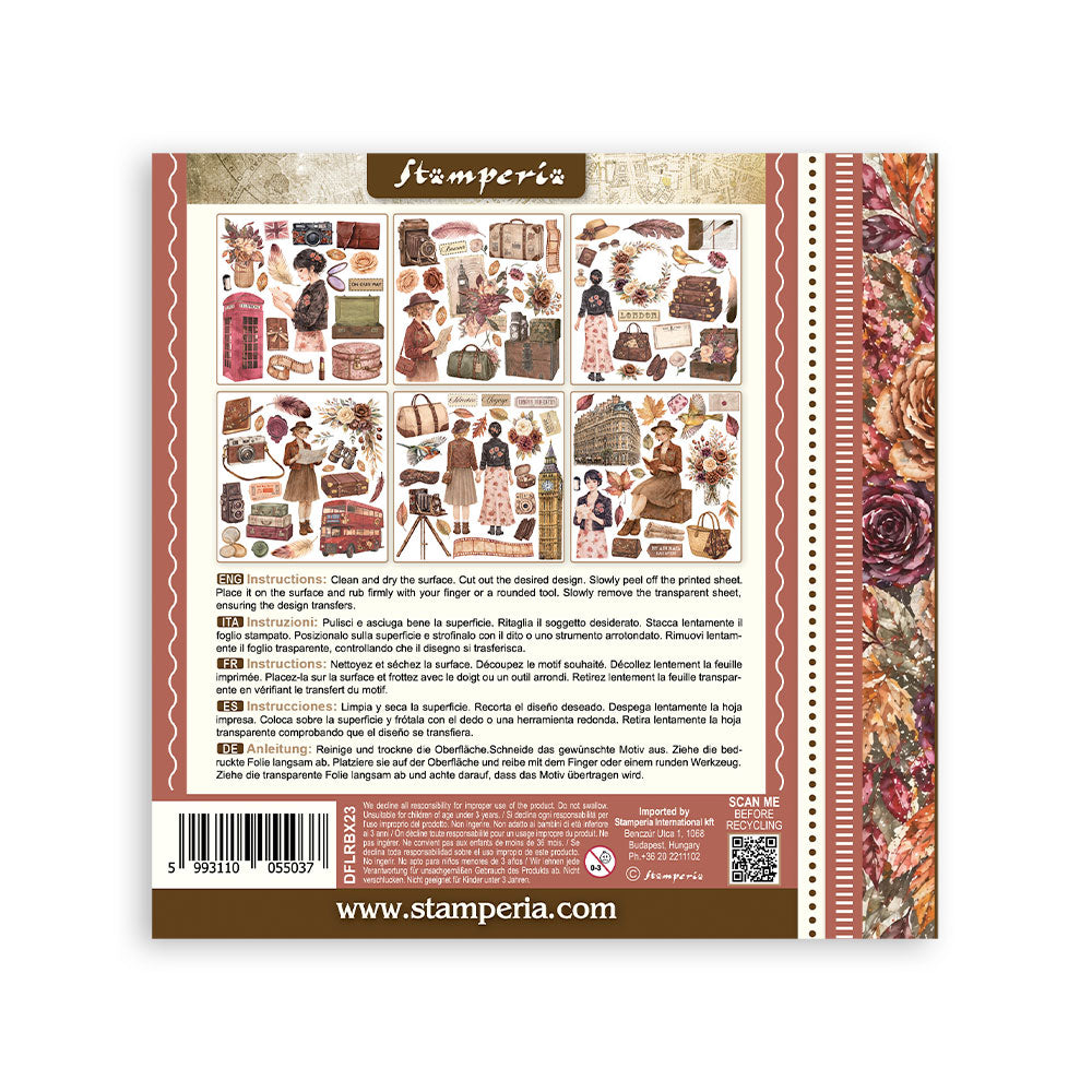 Stamperia Our Way Rub-On 15,5x15x5cm Assortment (6pcs) - DFLRBX23